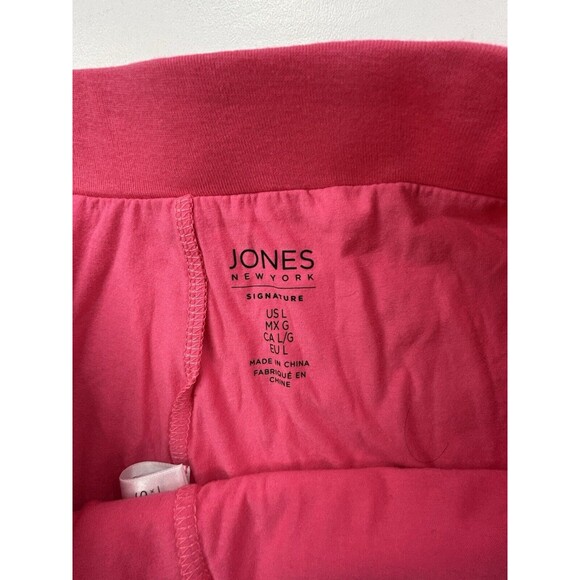 NEW Jones New York The Faux Wrap Skort Women L Large Pink Workout Elastic‎ Skirt - Picture 8 of 16